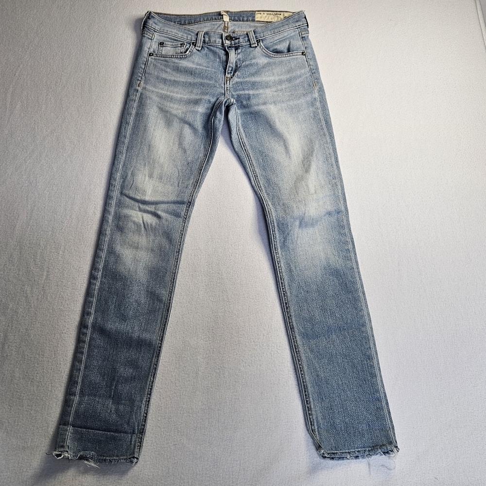 Rag & Bone Light Blue Distressed Jeans Size 24